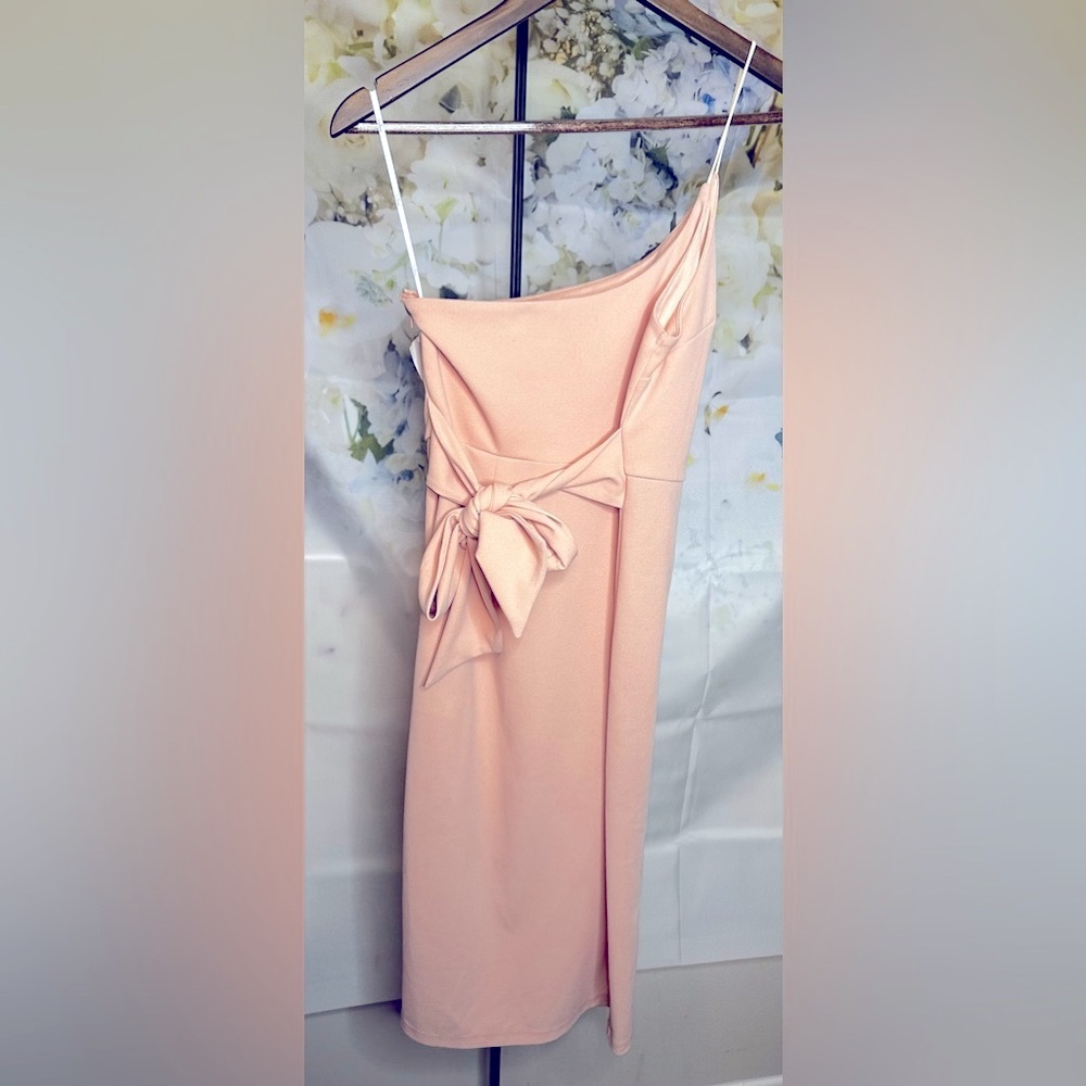 Lulus women’s medium strapless peach medium dress NWT - Picture 6 of 7